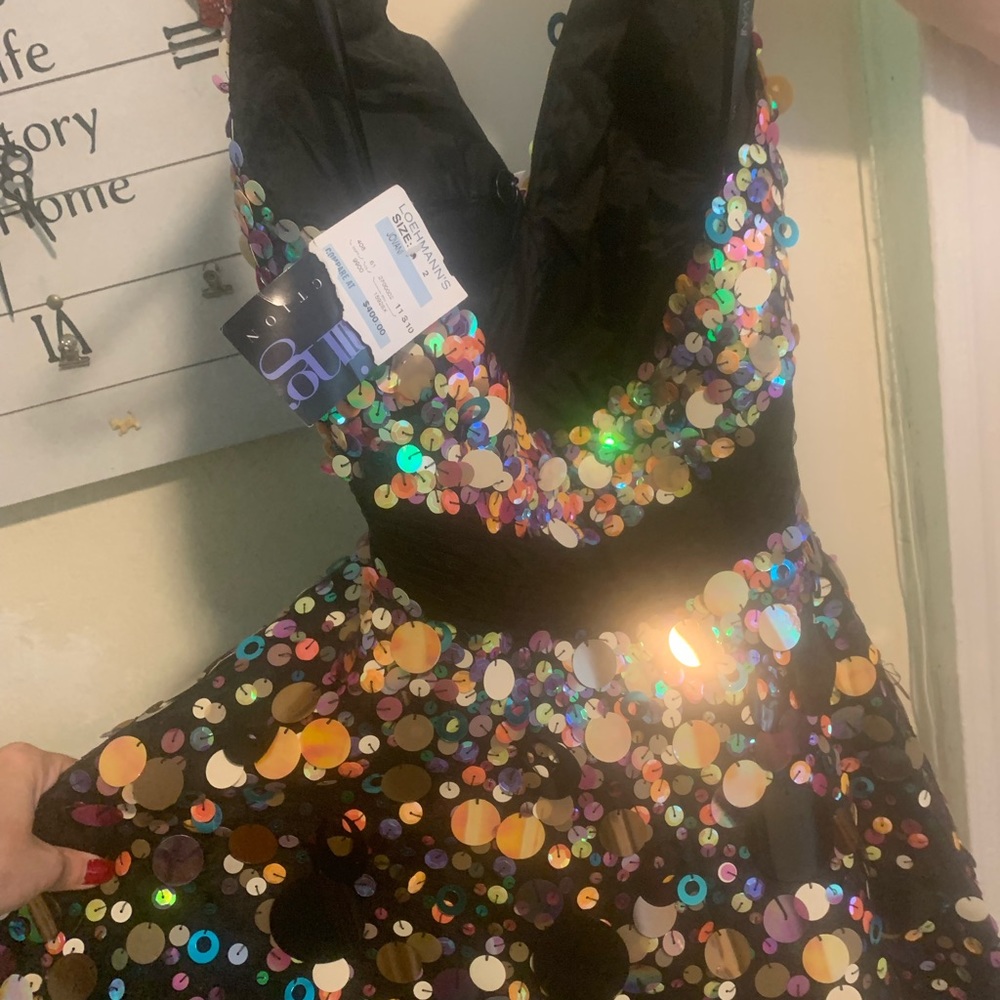 Jovani mini dress puffy